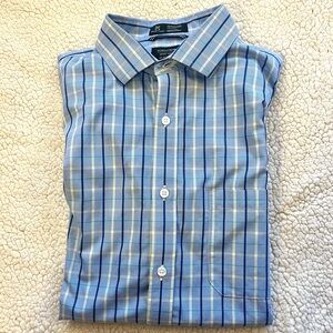 Nordstrom Men's Light Blue Checkered Shirt